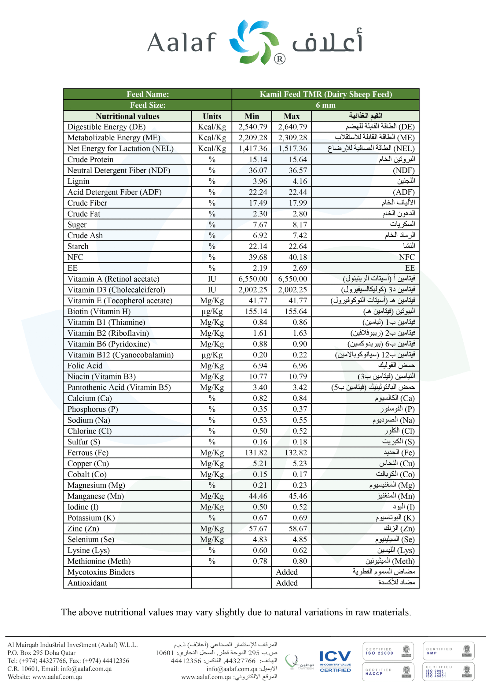 KAMIL FEED TMR Dairy Sheep Feed - Image 2